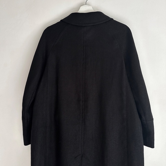 Max Mara black transitional coat cotton jacket s'max maxmara 40 S M - Picture 10 of 12